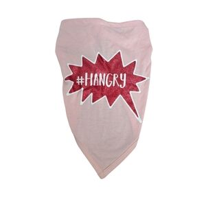 Dog Hangry hashtag bandana,‎ pink, small dog